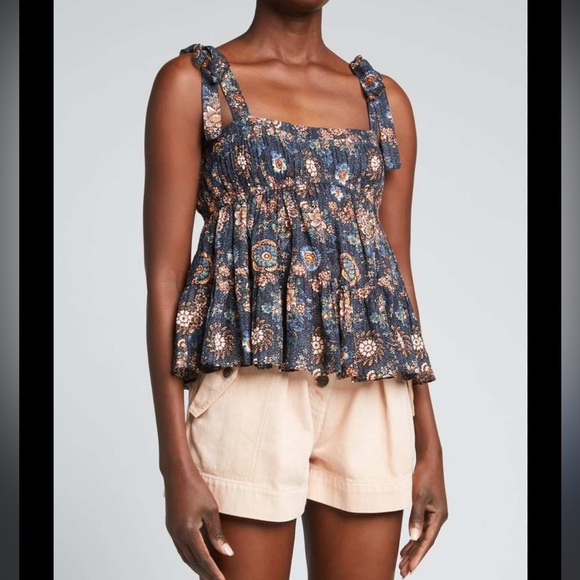 Ulla Johnson Syma Top in Twilight - Picture 1 of 5